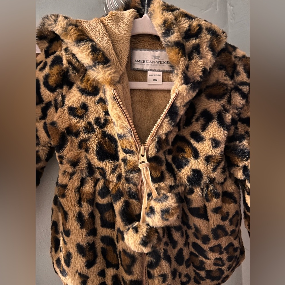 18mos faux cheetah coat